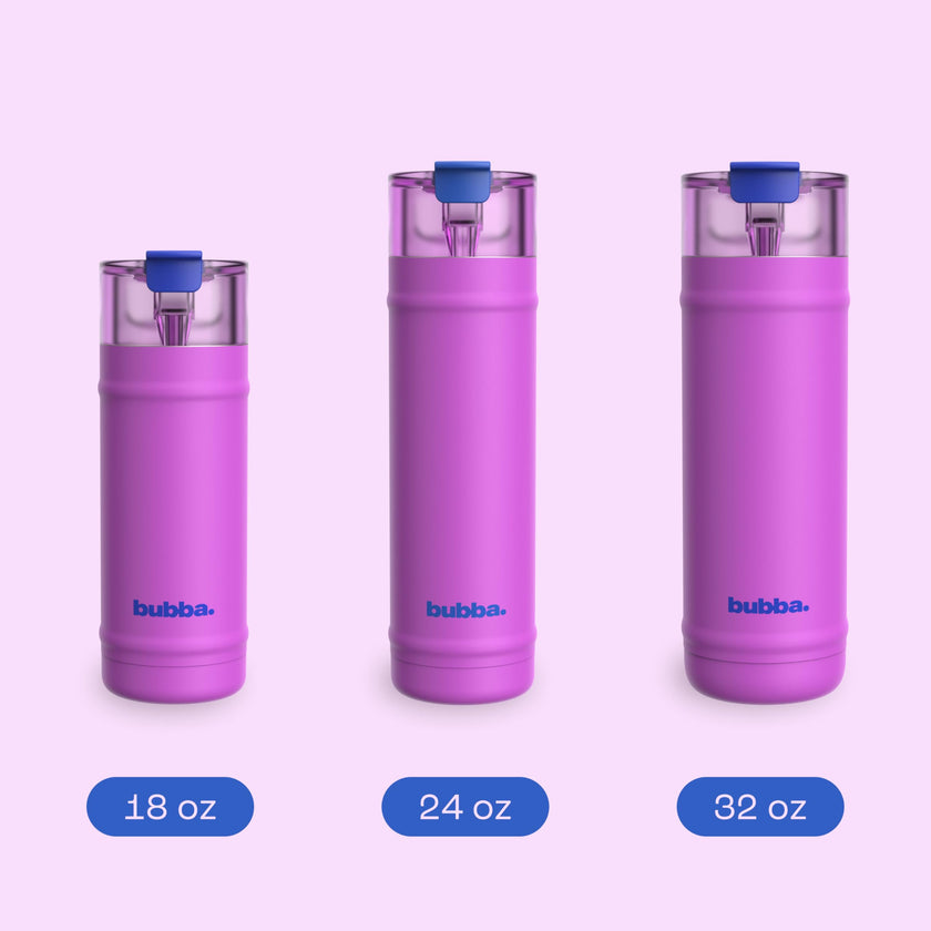 Bubba 24 oz Dualsip Water Bottle with Straw & 2-Way Lid | Leakproof Metal Tumbler | Insulated Stainless Steel | Reusable | Lightweight | Dishwasher Safe | Lead & BPA-Free | Moodbooster 🍁 All In One Marketplace Canada