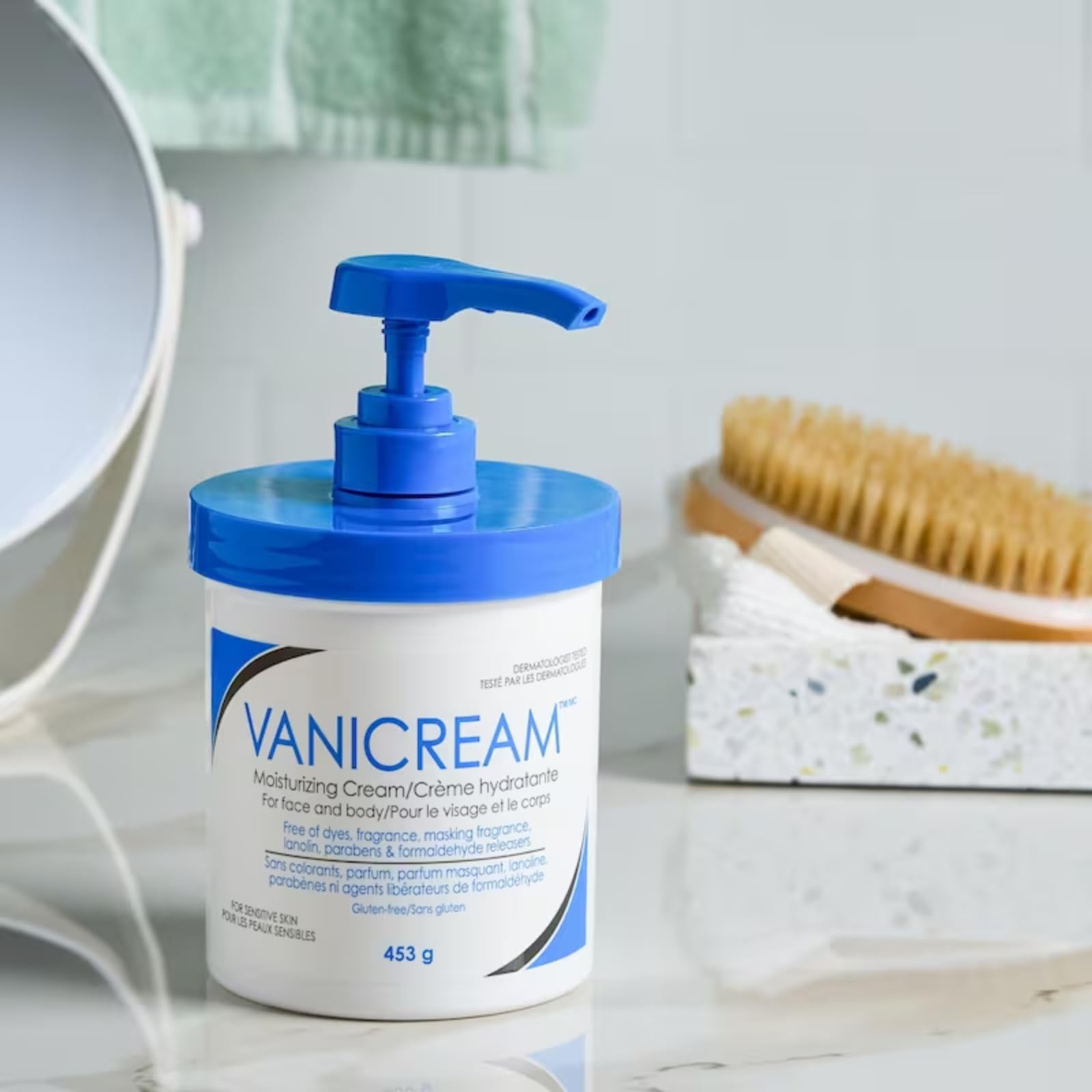 Vanicream Moisturizing Cream, 453 g – Long-Lasting Hydration for Dry, Sensitive, Irritated Skin, Face, Hands & Body, Non-Greasy, Kid-Friendly, Dermatologist Tested 🍁 All In One Marketplace Canada