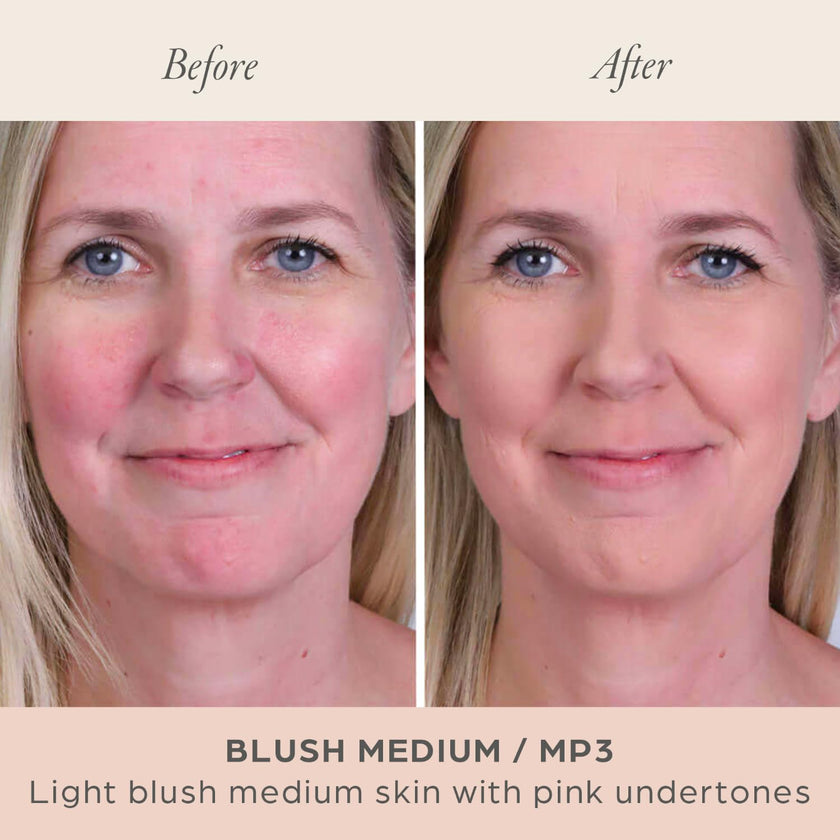 PÜR MINERALS 4-in-1 Pressed Mineral Makeup Powder Foundation with SPF 15 - Concealer & Finishing Compact Pressed Powder for Face - Buildable Medium to Full Coverage Foundation Powder (Blush Medium) 🍁 All In One Marketplace Canada