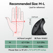 TECKNET Ergonomic Mouse, Rechargeable Vertical Ergo Mouse Wireless, Silent 2.4GHz 6 Buttons Optical Carpal Tunnel Mouse, 5 Adjustment Levels, Up to 4800DPI Wireless Mouse for Laptop, Desktop, PC 🍁 All In One Marketplace Canada