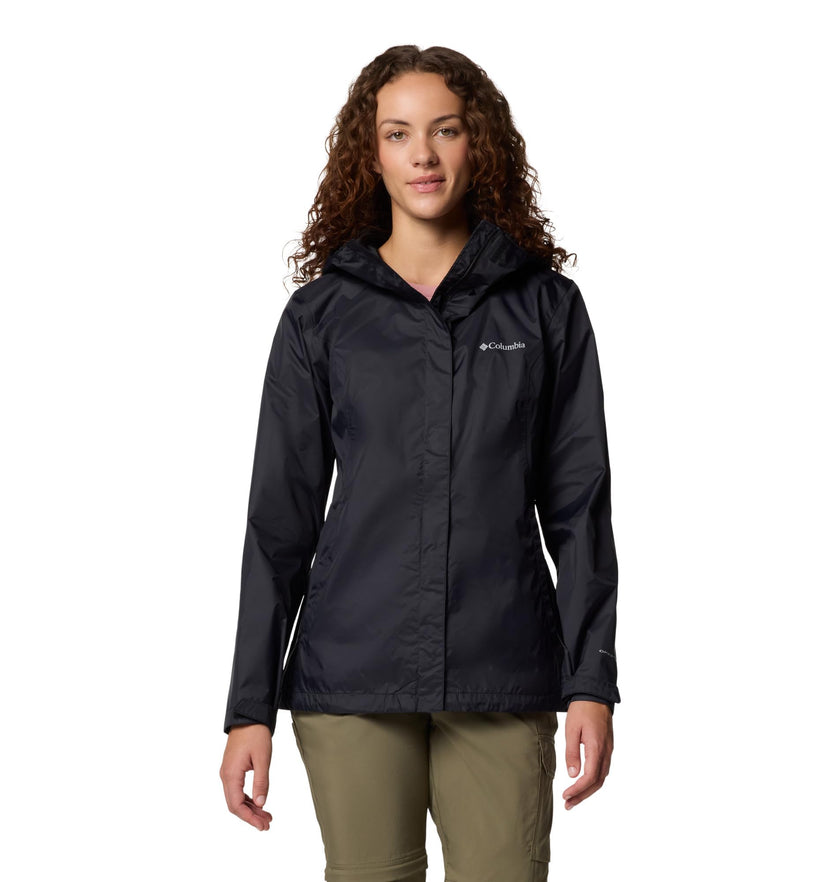 Columbia Womens Arcadia II Waterproof Rain Jacket, Black, Large 🍁 All In One Marketplace Canada