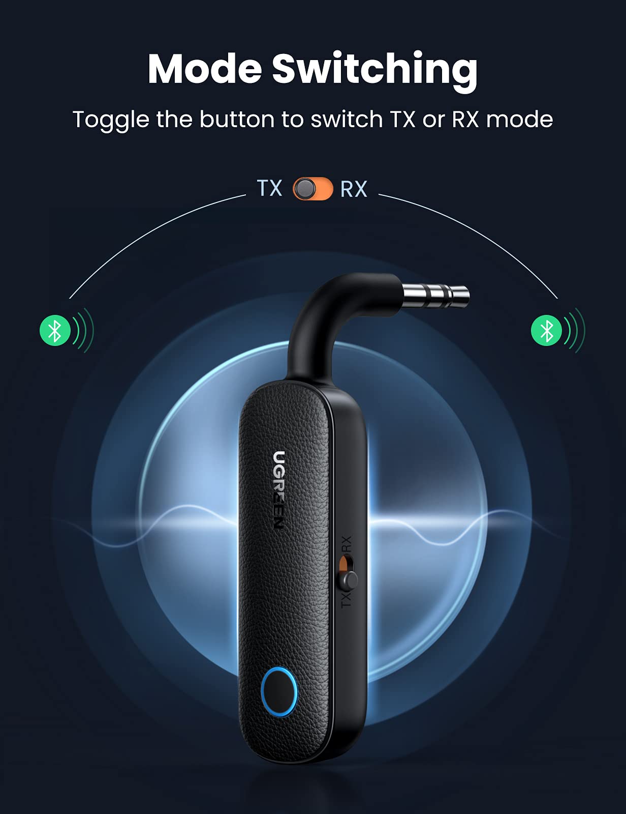 UGREEN Bluetooth 5.4 Transmitter and Receiver for Car TV Airplane, 2 in 1 Wireless 3.5mm Bluetooth Aux Adapter, Dual Devices Paired, Compatible with Car TV Airplane Home Stereo Headphones and More 🍁 All In One Marketplace Canada