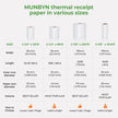 MUNBYN Thermal Paper Roll 2-1/4
