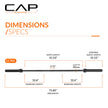 CAP Barbell 6 ft Olympic 2-Inch Solid Barbell | Black 🍁 All In One Marketplace Canada