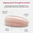 Glamnetic Press On Nails - Ma Damn | French Tip Nails, UV Finish Short Pointed Almond Shape, Reusable Semi-Transparent Nails in 12 Sizes - 24 Nail Kit with Glue 🍁 All In One Marketplace Canada