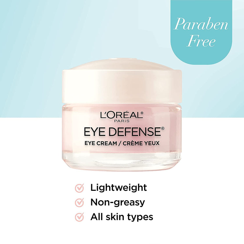 L'Oreal Paris Caffeine Eye Cream, with Hyaluronic Acid and Caffeine to Reduce look of Under Eye Wrinkles and Reduce Appearance of Puffiness, For Sensitive Skin, 15ml 🍁 All In One Marketplace Canada