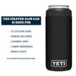 YETI Rambler 12 oz. Colster Slim Can Insulator for The Slim Hard Seltzer Cans, Black 🍁 All In One Marketplace Canada