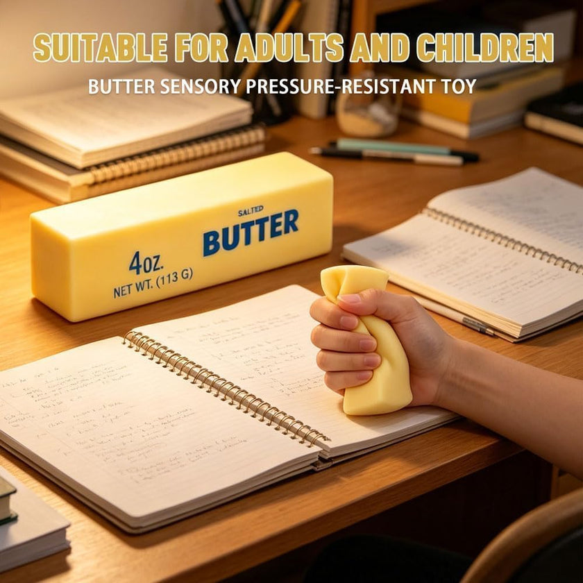 2PCS Butter Squeeze Stress Balls, Butter Stick Stress Relief Slow Rising Fun for Adults Anxiety Relief Party Favors 🍁 All In One Marketplace Canada