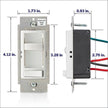 Leviton 2-Pack SureSlide Dimmer Switch for Dimmable LED, Halogen and Incandescent Bulbs, 6674-2PK, White 🍁 All In One Marketplace Canada