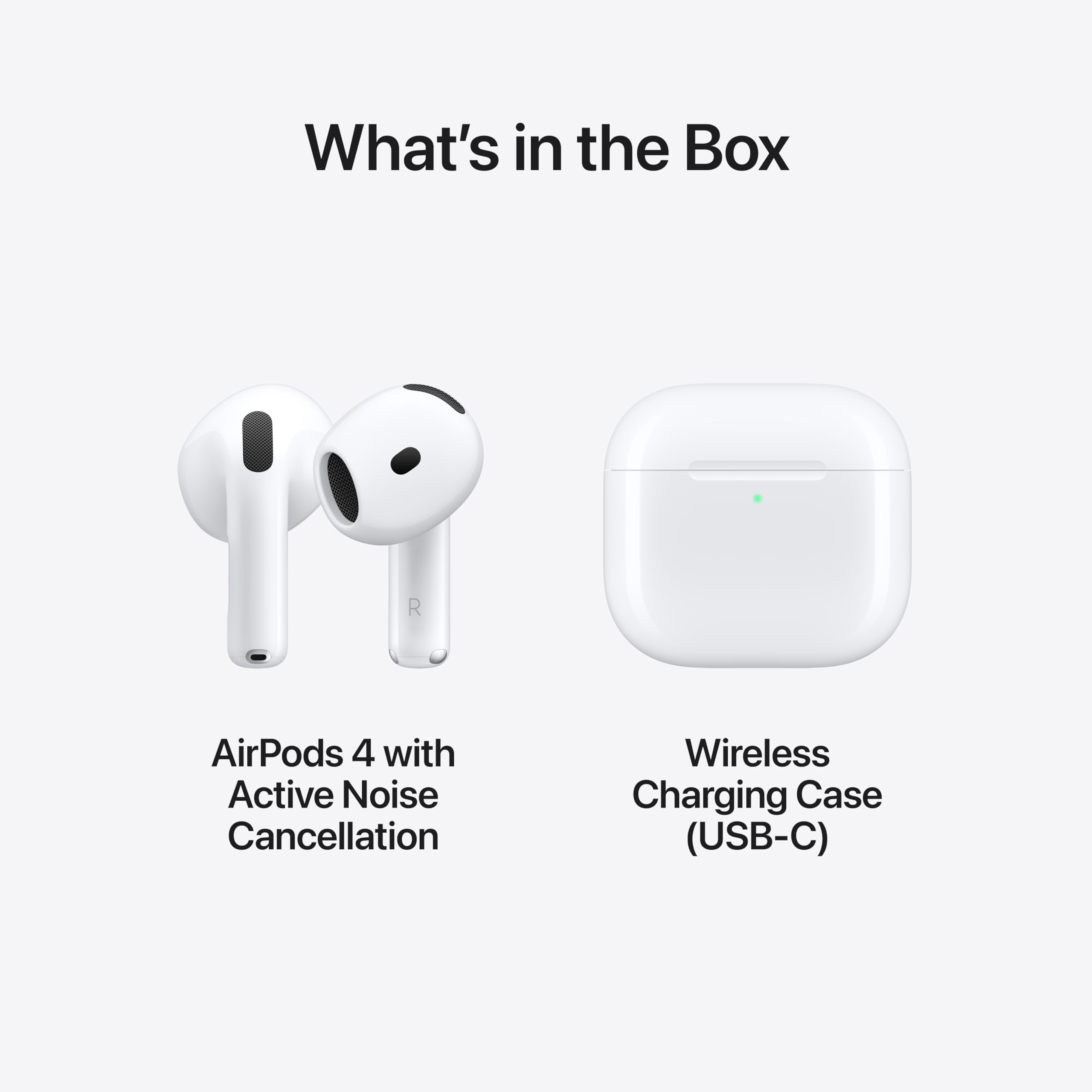 Apple AirPods 4 Wireless Earbuds, Bluetooth Headphones, with Active Noise Cancellation, Adaptive Audio, Transparency Mode, Personalized Spatial Audio, USB-C Charging Case, Wireless Charging, H2 Chip 🍁 All In One Marketplace Canada