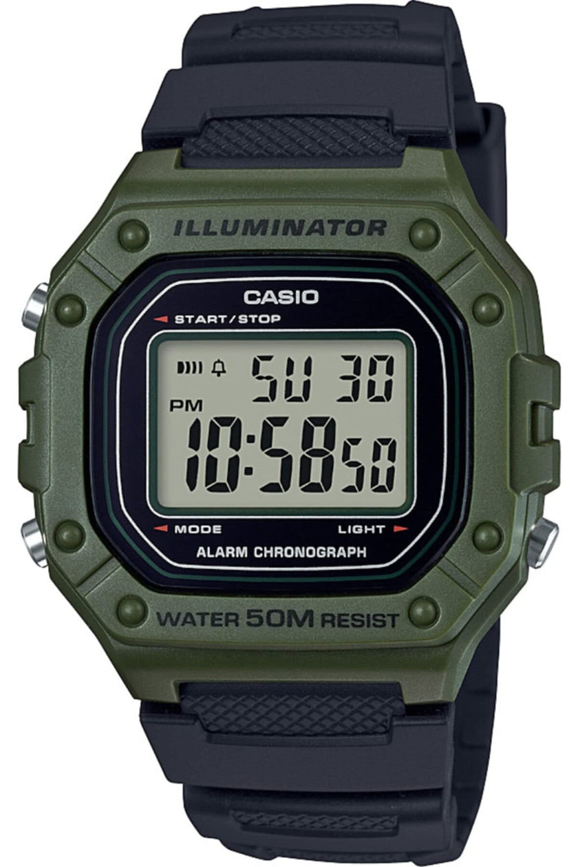 Casio Men's W-218H-3AVCF Classic Digital Display Quartz Black Watch 🍁 All In One Marketplace Canada