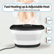 Collapsible Foot Spa Bath with Heat, Remote Control, Temperature Control, Bubbles, Pumice Stone, Red Light, Timer, 16 Massage Roller Pedicure Foot Spa Tub Foot Soaker for Soothe & Relax Tired Feet 🍁 All In One Marketplace Canada