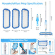 Tina&Tony Microfiber Spray Mop for Floor Cleaning, Hardwood Floor Spray Dry Wet Mop with 3 Reusable Refills Pads & 435ML Refillable Bottle, Kitchen Dust Mop for Hardwood Laminate Tile Floors, Blue 🍁 All In One Marketplace Canada