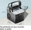 Iceman Dual-Size Ice Maker Countertop - Portable Ice Machine, Large and Small Ice Machine Maker with Self Cleaning, 9 Cubes in 7 Mins, 22lbs/24hrs, for Home, Kitchen, Office, Party, Ice Scoop Included 🍁 All In One Marketplace Canada