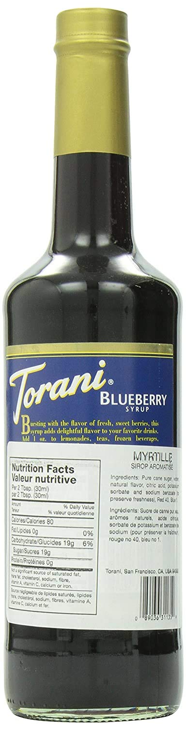 Torani Blueberry Flavour Syrup 750 Milliliter 🍁 All In One Marketplace Canada
