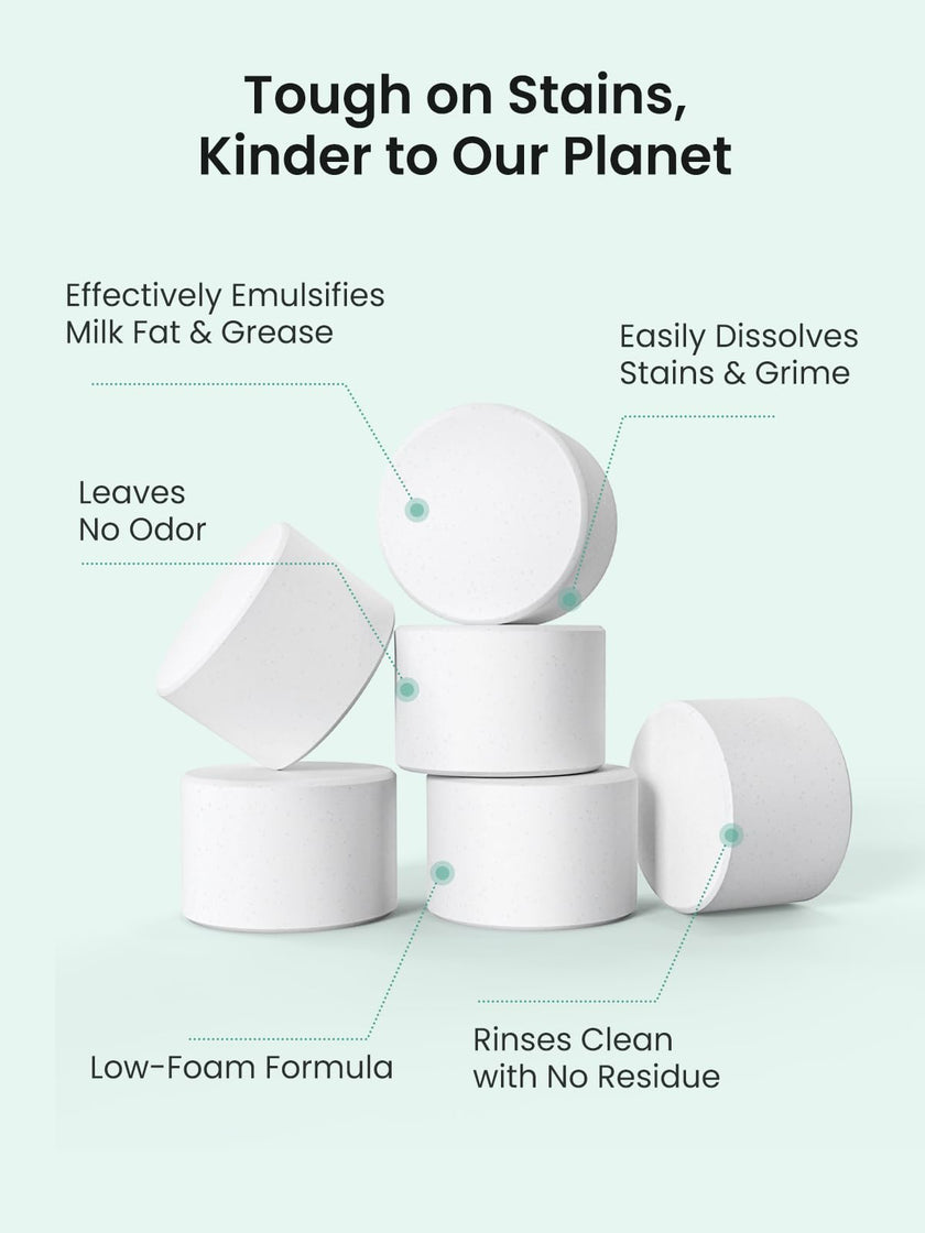 Grownsy Detergent Washing Tablets 130 PCS for Momcozy, Baby Brezza, Papablic Bottle Washer, Compatible with All Brands Baby Bottle Washers 🍁 All In One Marketplace Canada