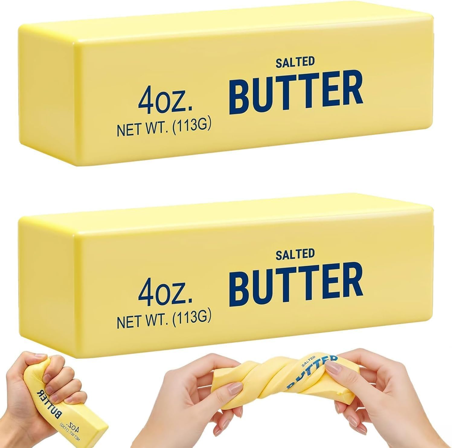 2PCS Butter Squeeze Stress Balls, Butter Stick Stress Relief Slow Rising Fun for Adults Anxiety Relief Party Favors 🍁 All In One Marketplace Canada