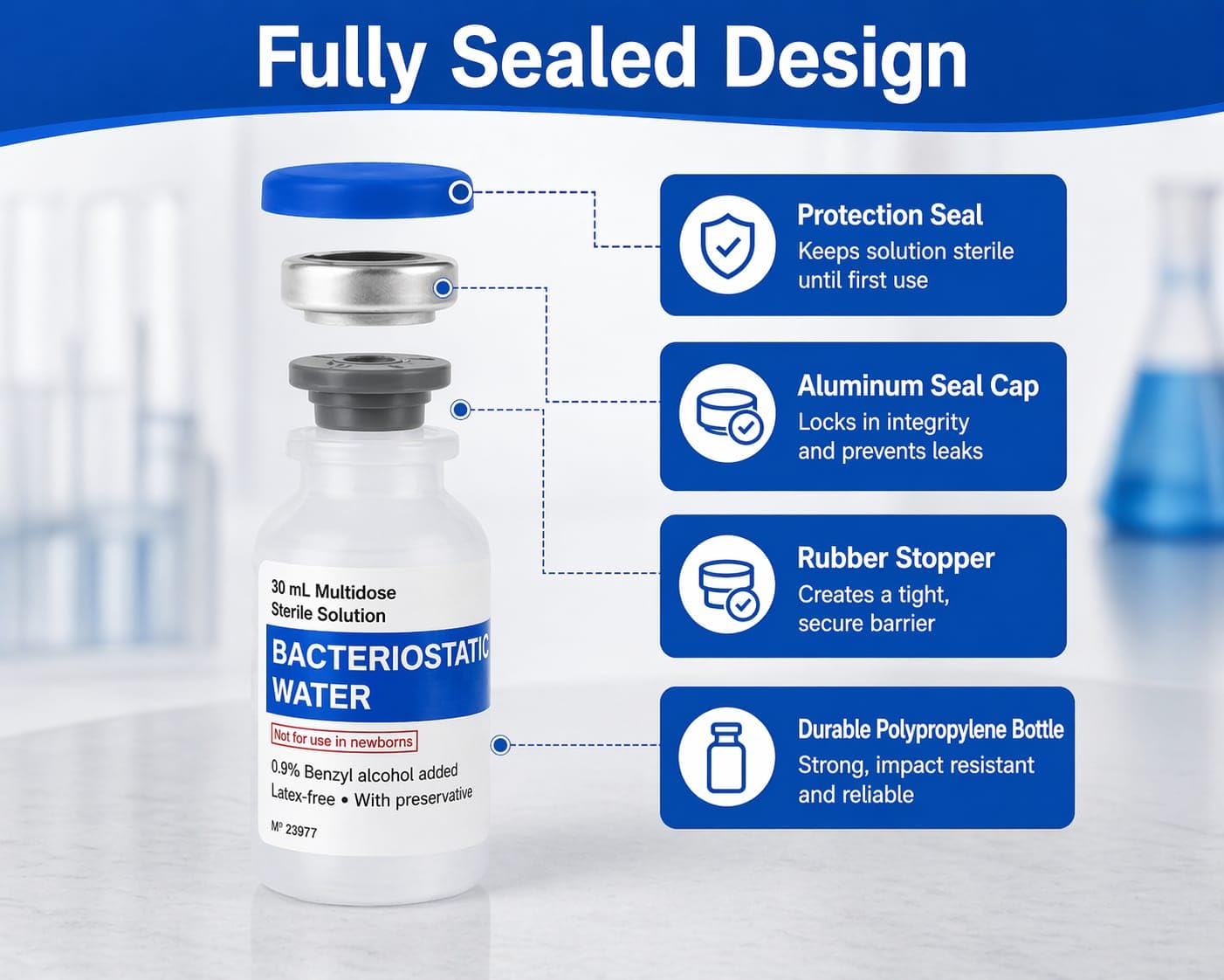 Bacteriostatic Water - Reconstitution Solution 30ML 🍁 All In One Marketplace Canada