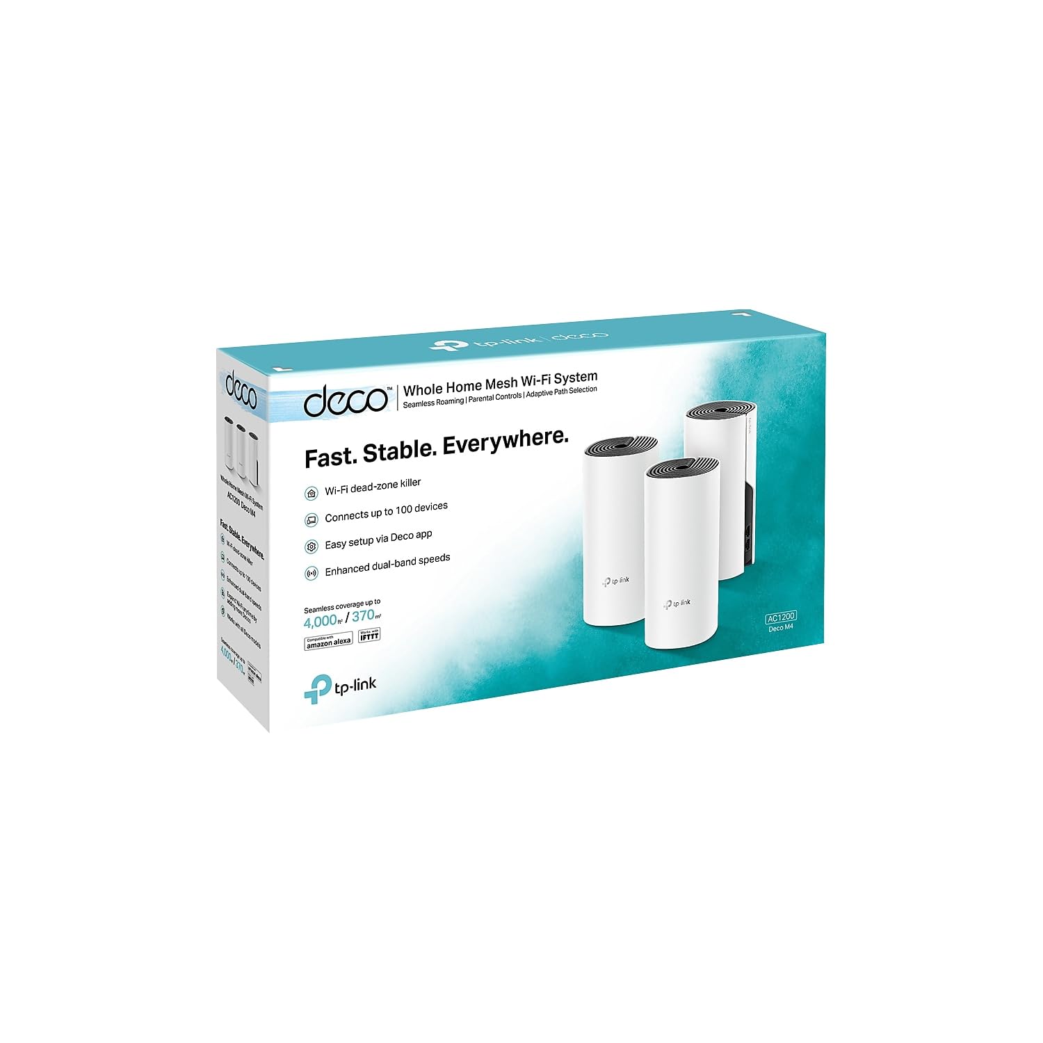 TP-Link Deco Whole Home Mesh WiFi System (Deco M4) – Up to 5,500 Sq. Ft. Coverage, Replaces Wireless Internet Routers and Extenders, Gigabit Ports, Works with Alexa, 3-Pack 🍁 All In One Marketplace Canada