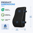 QUTOOL Lumbar Support Pillow for Office Chair, High-Density Memory Foam Back Cushion with Dual Adjustable Straps, Breathable 3D Mesh Cover, Ergonomic Back Support for Everyday Sitting 🍁 All In One Marketplace Canada