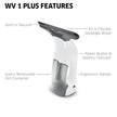 Kärcher WV1 Plus - 2-in-1 Electric Window Vacuum Squeegee - Cleans Showers, Mirrors, Glass, and Countertops - 10 in. Squeegee Blade - White 🍁 All In One Marketplace Canada