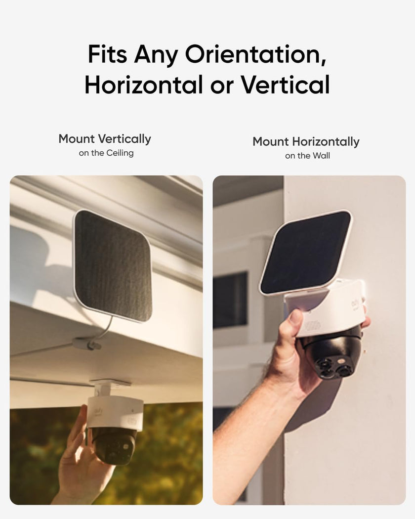 eufy Security SoloCam S340, Solar Security Camera, Wireless Outdoor Camera, 360° Surveillance, No Blind Spots, 2.4 GHz Wi-Fi, No Monthly Fee, HomeBase S380 Compatible 🍁 All In One Marketplace Canada