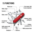 Victorinox Fieldmaster 15 Function Swiss Army Pocket Knife, Red 🍁 All In One Marketplace Canada