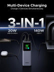 UGREEN Power Bank, 25000mAh 200W, 3-Port Portable Charger, TFT Smart Display, Battery Pack, Compatible with iPhone 16/16 Plus/16 Pro/16 Pro Max, iPhone 15/14/13/12, MacBook, Dell, Galaxy S25 Ultra 🍁 All In One Marketplace Canada