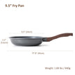 SENSARTE Nonstick Frying Pan Skillet, Swiss Granite Coating Omelette Pan, Healthy Stone Cookware Chef's Pan, PFOA Free (8/9.5/10/11/12.5 Inch) (9.5 Inch) 🍁 All In One Marketplace Canada