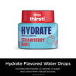Ninja Thirsti HYDRATE Strawberry Kiwi Flavoured Water Drops with electrolytes and contain 0 calories*, 0 sugar* (*per 12oz classic serving). . Turn water into refreshing fruit-flavoured sparkling or still drinks with Ninja Thirsti Hydrate Flavoured Water