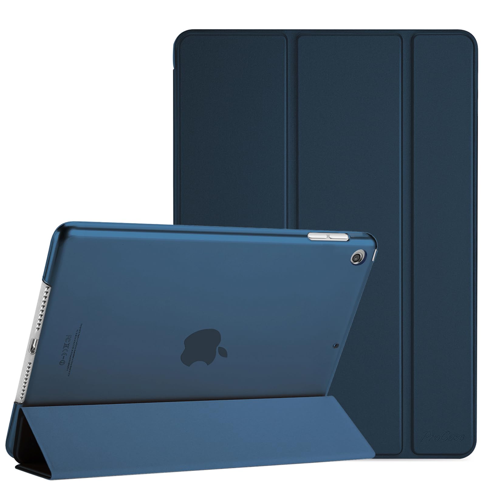 ProCase for iPad 10.2 Case iPad 9th Generation 2021/ iPad 8th Generation 2020/ iPad 7th Generation 2019 Case, iPad Cover 9th Generation Slim Hard Back Smart Cover for 10.2 iPad Case -Navy 🍁 All In One Marketplace Canada