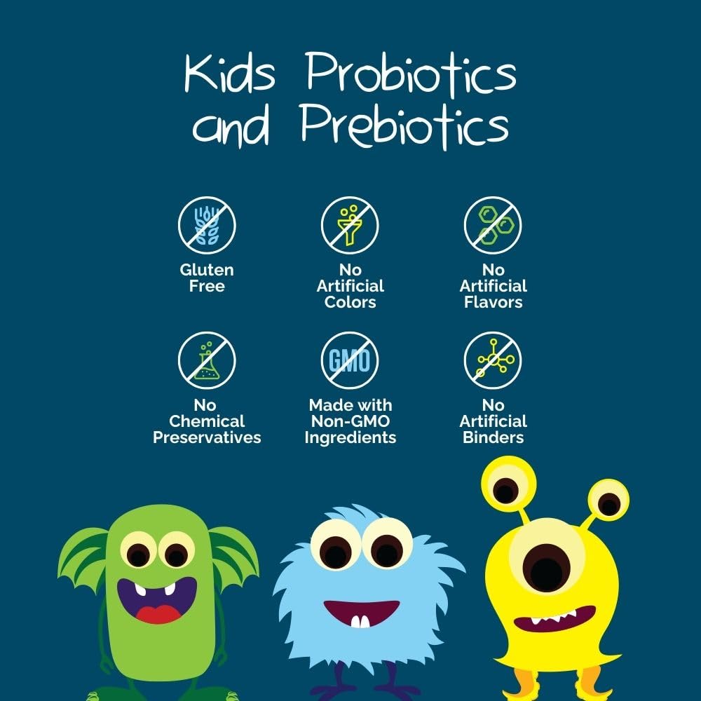 Intelligent Labs Kids/Children Probiotics 6 Billion CFU with Prebiotics, PHGG & FOS, Once-Daily Chewable, Great Taste, 10x Effectiveness, 60-Day Supply, Third-Party Verified 🍁 All In One Marketplace Canada