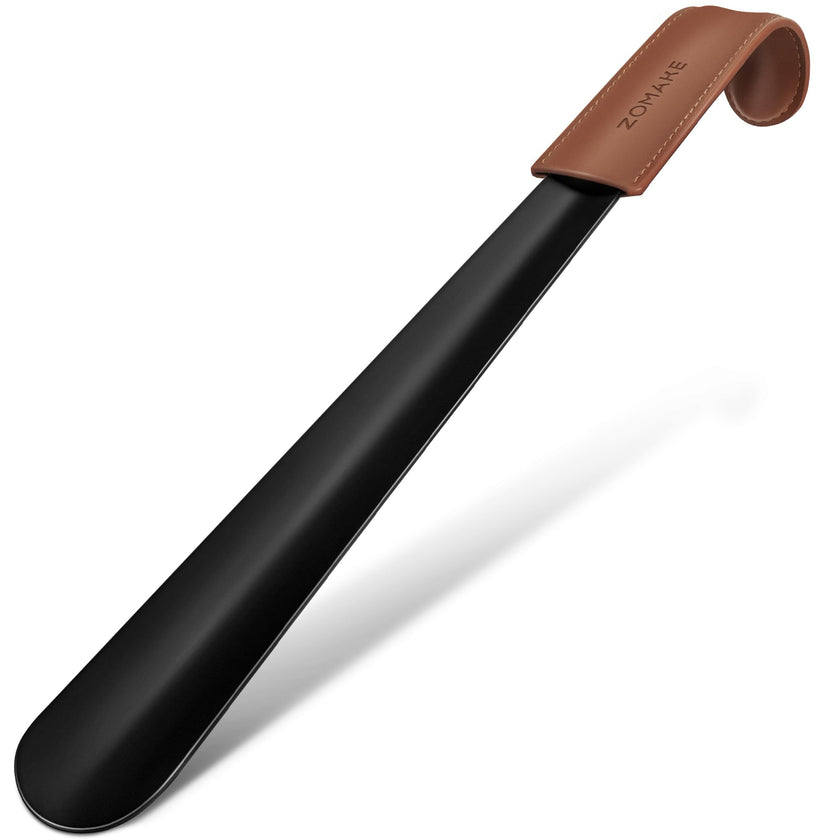 ZOMAKE Shoe Horn Long Handle,Metal Long Shoehorn for Seniors Men Women,16.5