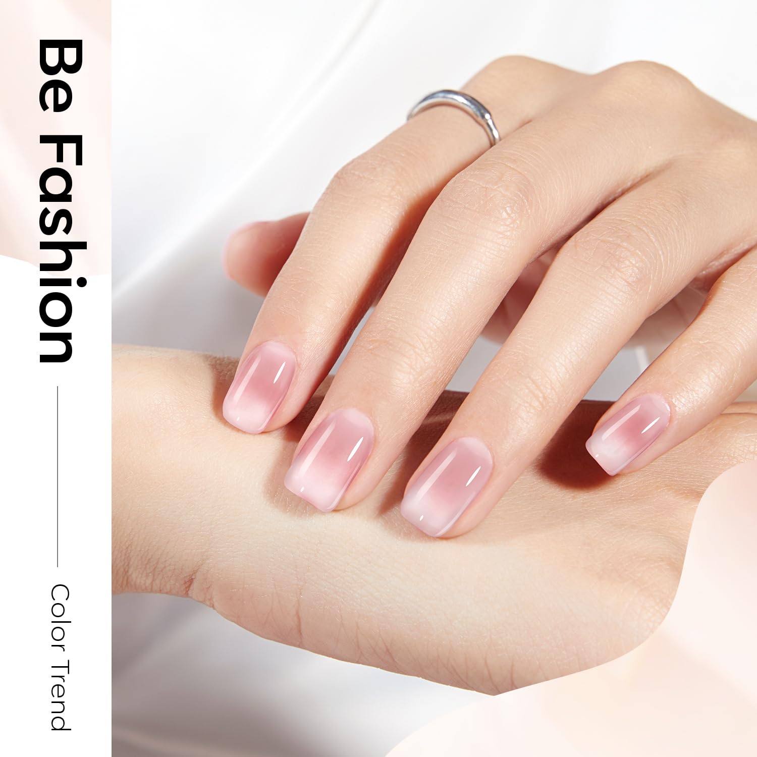 Modelones Jelly Gel Nail Polish 6 Colors Nude Gel Polish Milky White Neutral Nail Gel Polish Shimmery Glitter Translucent Nail Art Gel Kit Soak off Gel Manicure DIY Salon Nail Gift 🍁 All In One Marketplace Canada