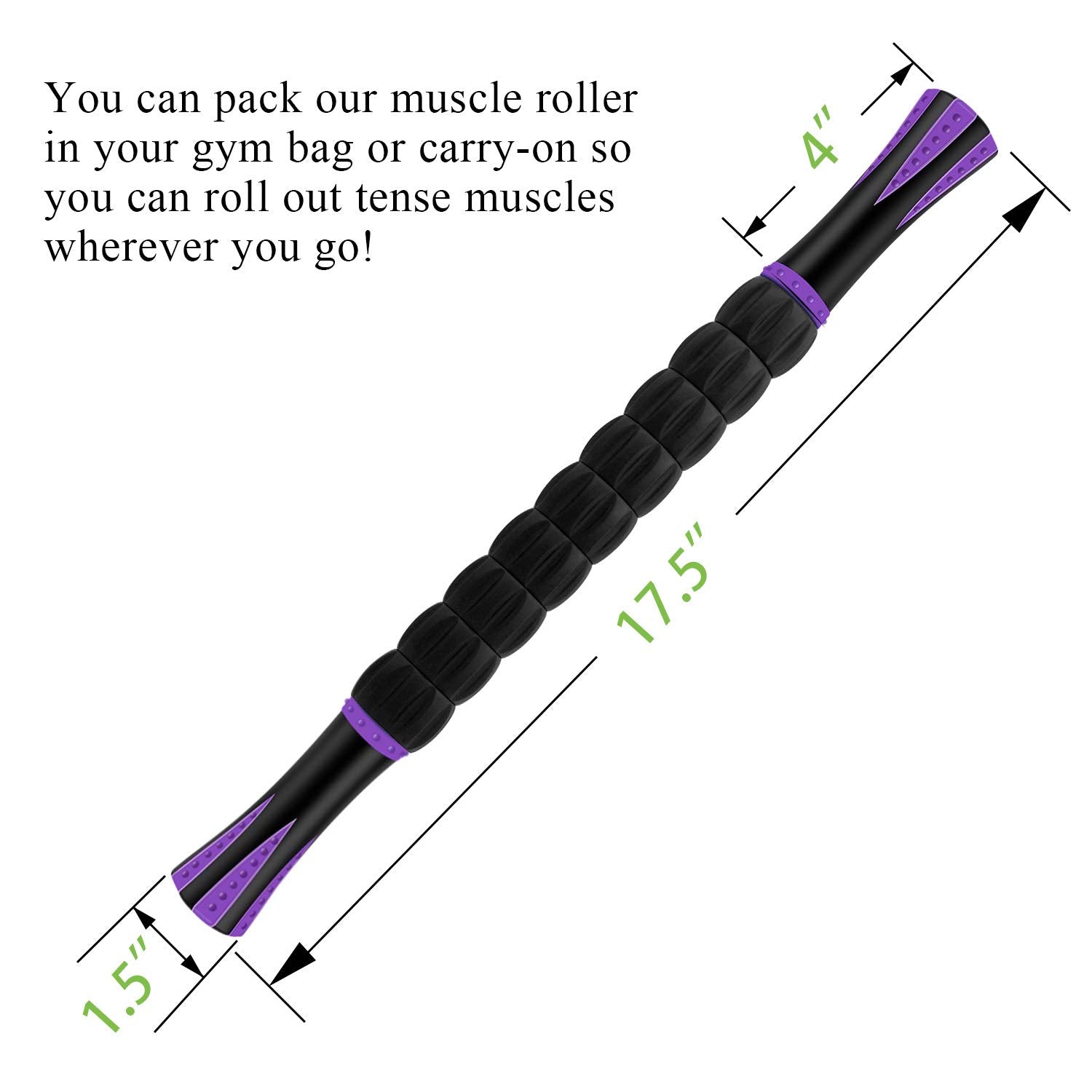 Muscle Roller, Massage Roller Stick for Athletes, Help Reducing Muscle Soreness Cramping Tightness Leg Arms Back Calves Muscle Massager(Purple) 🍁 All In One Marketplace Canada