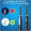 8 Pack Replacement Toothbrush Heads Compatible with Oral B iO, Brush Heads for Oral-B iO 2/3/4/5/6/7/8/9/10/7G Series, with Covers, Black 🍁 All In One Marketplace Canada
