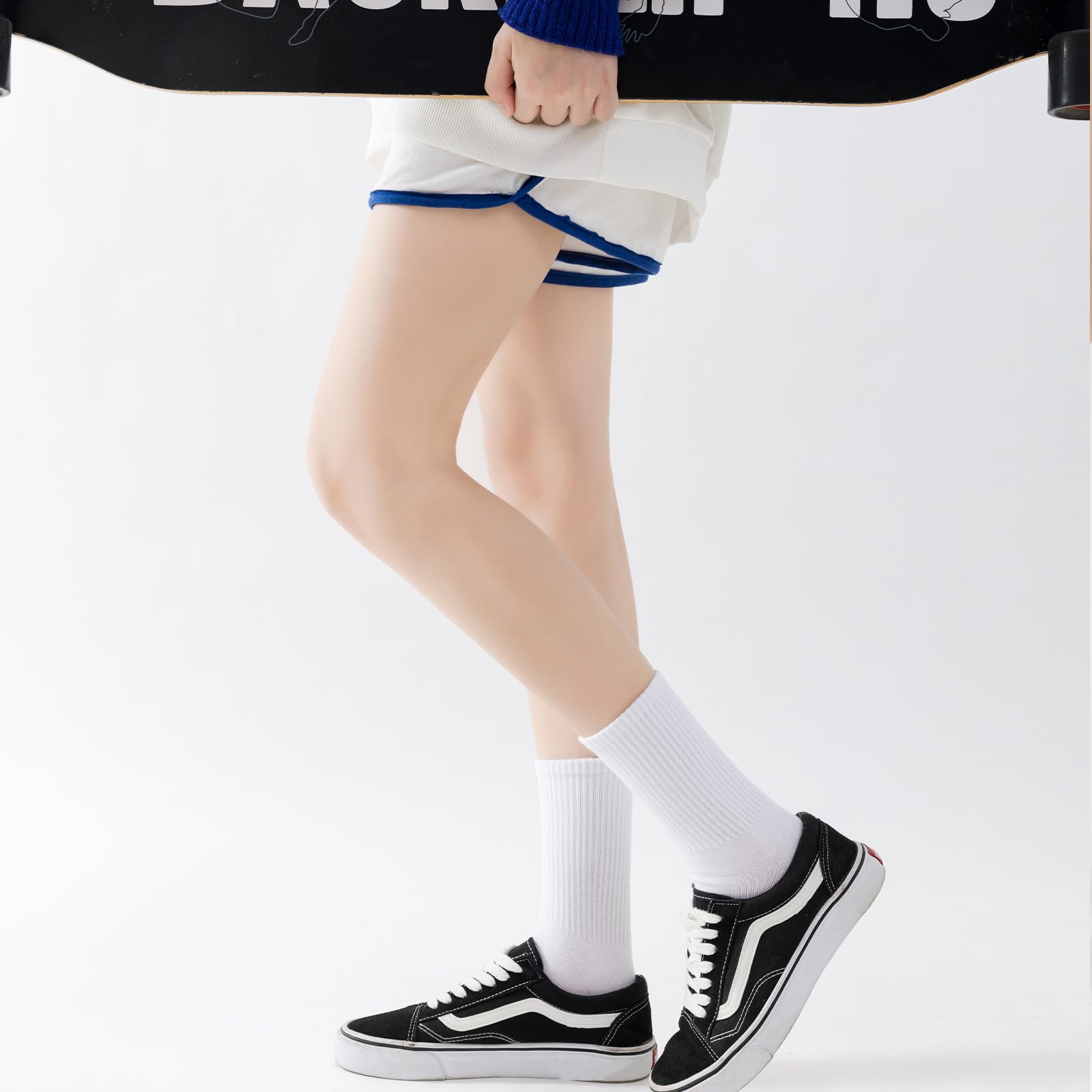 VoJoPi Crew Socks for Women, 5 Pairs Cotton Soft and Moisture Wicking Calf Socks Lightweight Work & Casual Wear, Size 5-10 🍁 All In One Marketplace Canada