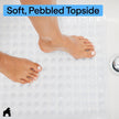 GORILLA GRIP Patented Bath Tub Shower Mat, Machine Washable Bathtub Floor Liner Mats, Suction Cups and Drain Holes to Keep Tubs Clean, Bathroom Essentials, 89x41 cm, Clear 🍁 All In One Marketplace Canada