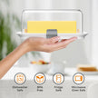 Pisol Large Butter Dish for 1 lb Canadian Butter, Airtight Butter Keeper with Lid Fit a Full Pound Block of Butter, Locking Butter Container for Countertop, Cat/Dog Proof, White 🍁 All In One Marketplace Canada