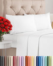 Queen Size 4 Piece Sheet Set - Comfy Breathable & Cooling Sheets - Hotel Luxury Bed Sheets for Women & Men - Deep Pockets, Easy-Fit, Extra Soft & Wrinkle Free Sheets - White Oeko-Tex Bed Sheet Set 🍁 All In One Marketplace Canada