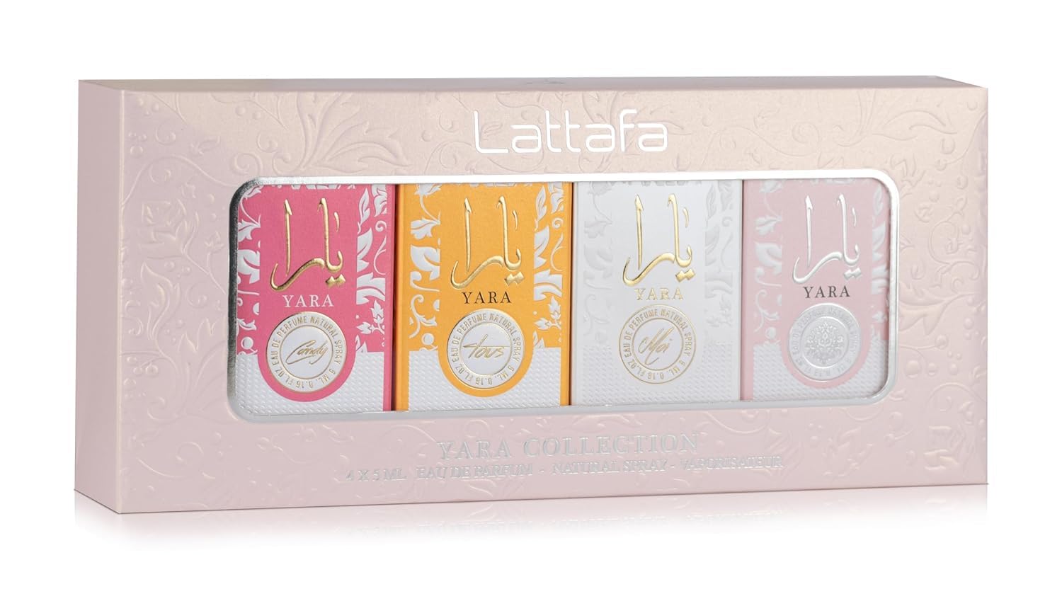 Lattafa Yara Collection – 4 × 5 ml Eau de Parfum Gift Set for Women (Yara + Yara Moi + Yara Tous + Yara Candy) 🍁 All In One Marketplace Canada