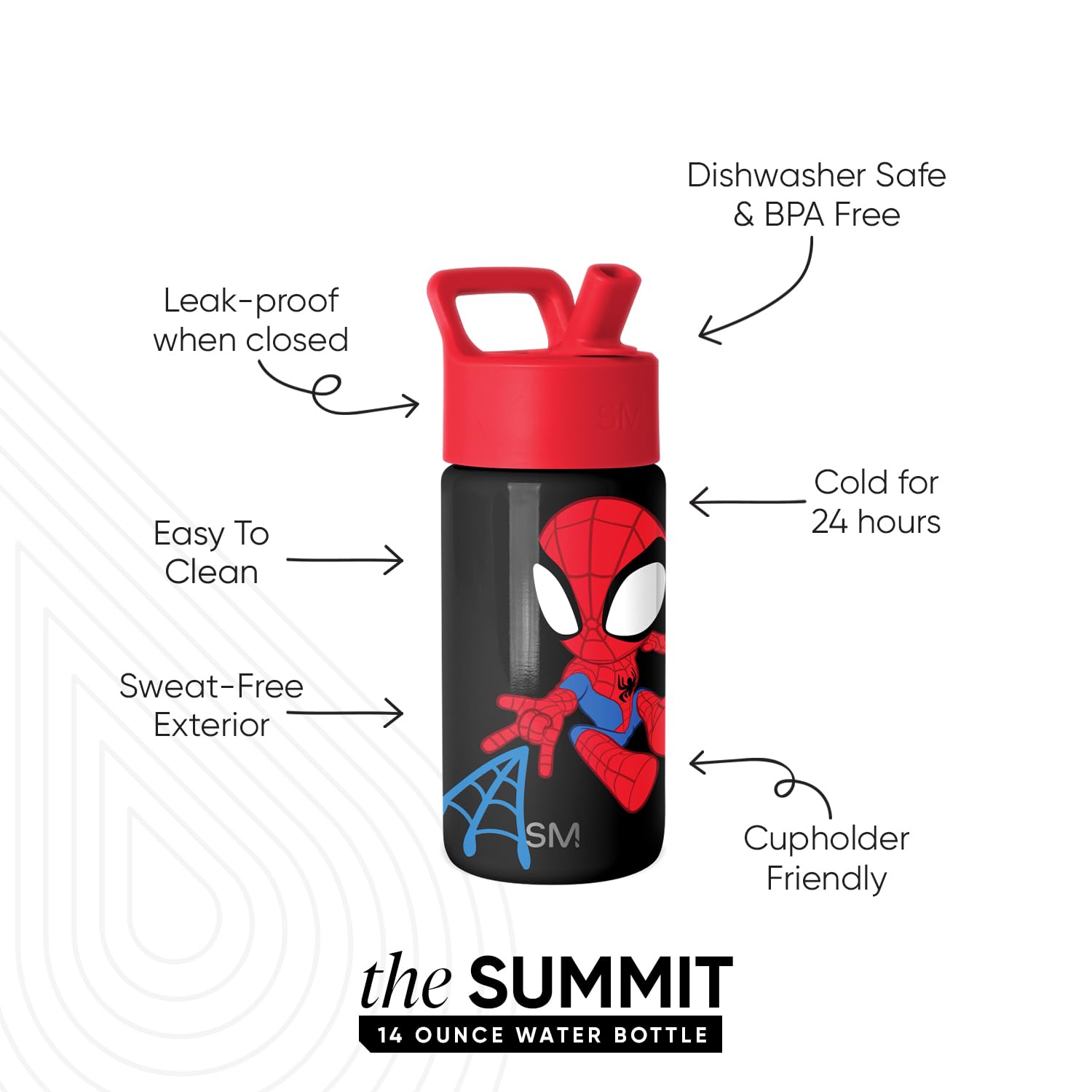 Simple Modern Marvel Spidey Kids Water Bottle & Toddler Cup | 14oz 🍁 All In One Marketplace Canada