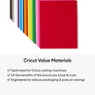 Cricut Value Cardstock Paper, Rainbow Sampler - 125 Sheets (8.5