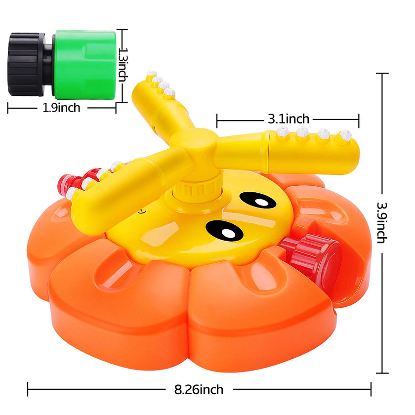 Water Sprinkler for Kids Toddlers Sprinklers with Roating Spray Nozzles Attaches Garden Water Hose Outdoor Play Outside Toys 3-4 Summer Backyard Lawn Game Yard Water Toy for Kids 3-5 4-8 Boy Girl 🍁 All In One Marketplace Canada