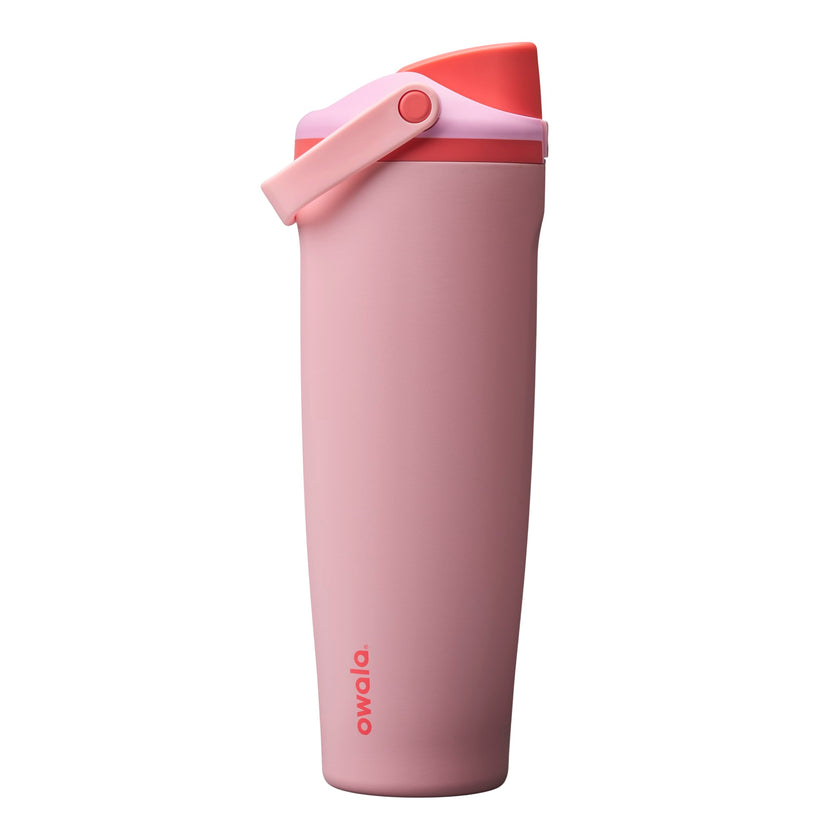 Owala FreeSip Sway Insulated Stainless Steel Water Bottle with Two-Way Spout, Built-In Straw and Bucket Handle, Made for Travel, School, and Sports, 40oz, BPA Free, Leak Proof, Angel Food Cake 🍁 All In One Marketplace Canada