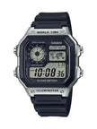 Casio Men's 10-Year Battery Japanese Quartz Watch with Resin Strap, Black, 21 (Model: AE-1200WH-1CVCF) 🍁 All In One Marketplace Canada