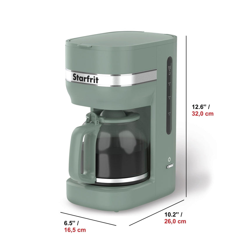 Starfrit 10-Cup Coffee Maker – Keep Warm Function – Reusable Filter Basket – Easy to clean – 900W – Sage 🍁 All In One Marketplace Canada