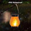 Hompavo Gen2 Solar Lanterns Outdoor with Ultra-Real Flame, Dual Charging (USB/Solar) & 2 Mode - Waterproof Decorative Hanging/Table Lights for Yard Patio Garden Birthday Mothers Day Gifts for Women, 2 🍁 All In One Marketplace Canada