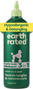 Earth Rated (A Canadian Company), 3-in-1 Detangling Dog Shampoo and Conditioner, Deodorizing Oatmeal Shampoos for Dogs and Puppies, Great for Smelly Pets, White Tea and Basil Scent, 473 ml 🍁 All In One Marketplace Canada