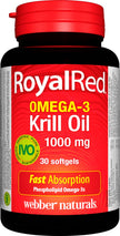 Webber Naturals RoyalRed Krill Oil 1000 mg, 30 Softgels, Supports Cardiovascular Health and Brain Function, Antioxidant Support 🍁 All In One Marketplace Canada